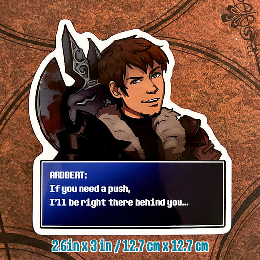 FFXIV Dialogue Screen Sticker - Ardbert