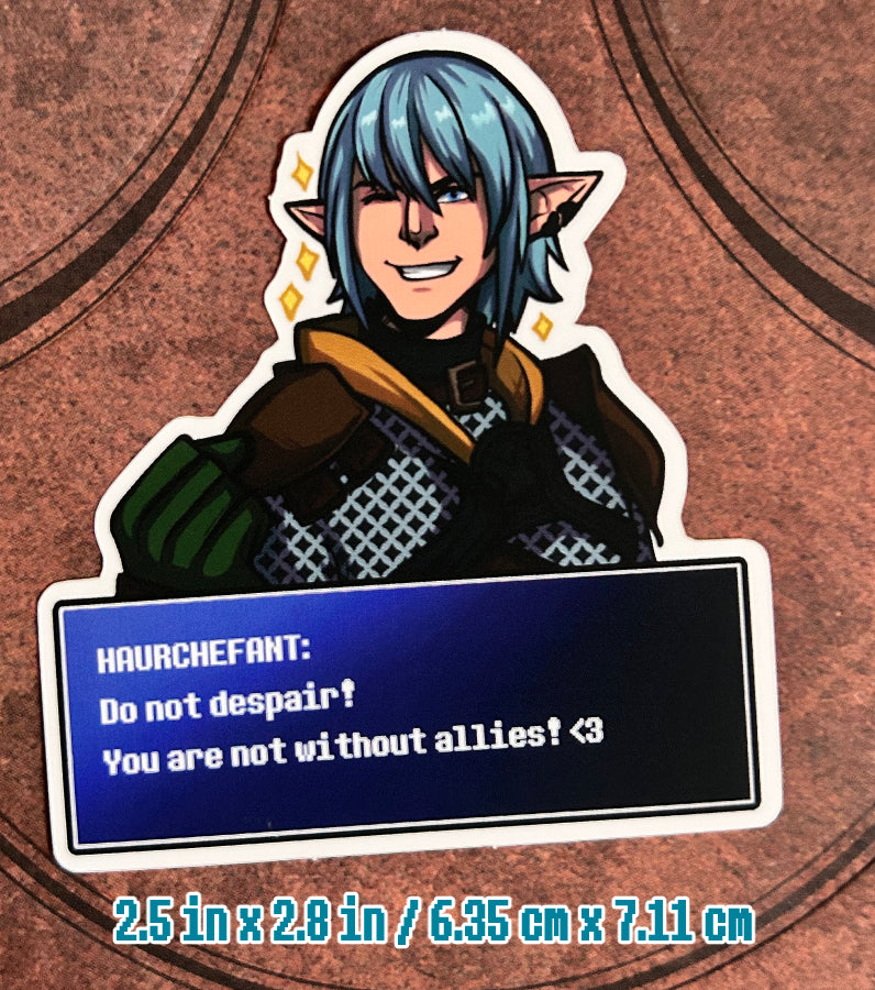 FFXIV Dialogue Screen Sticker - Haurchefant