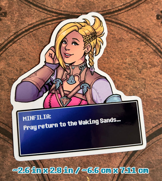 FFXIV Dialogue Screen Sticker - Minfilia