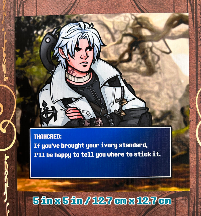 FFXIV Dialogue Screen Print - Thancred