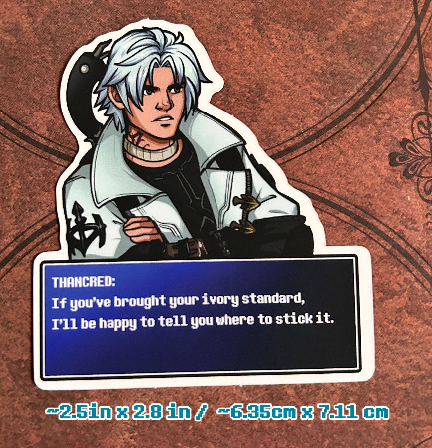 FFXIV Dialogue Screen Sticker - Thancred