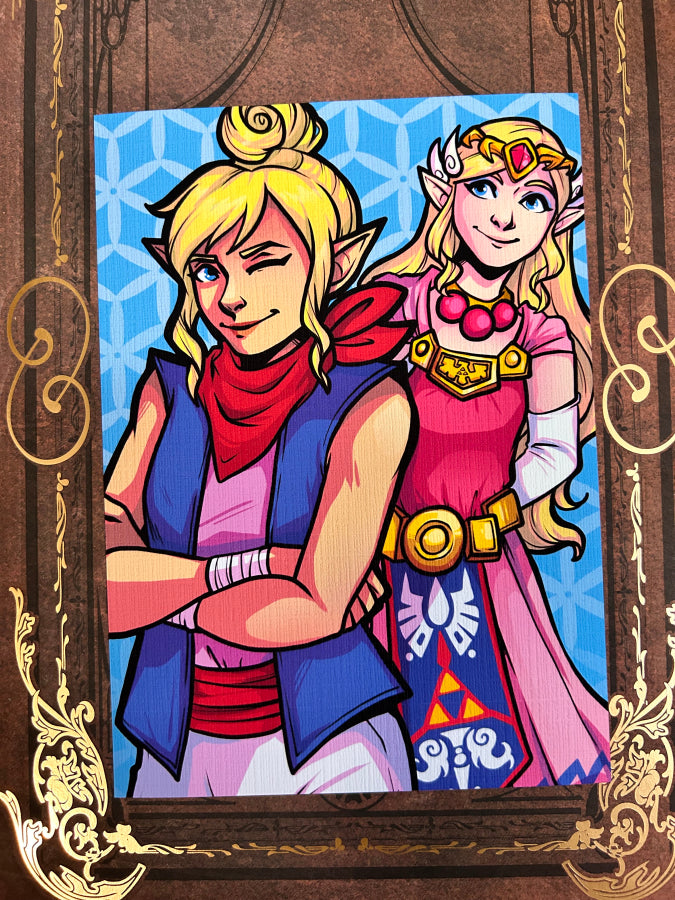 Windwaker - Tetra & Zelda Print