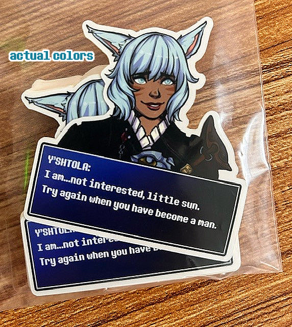 FFXIV Dialogue Screen Sticker - Y'Shtola