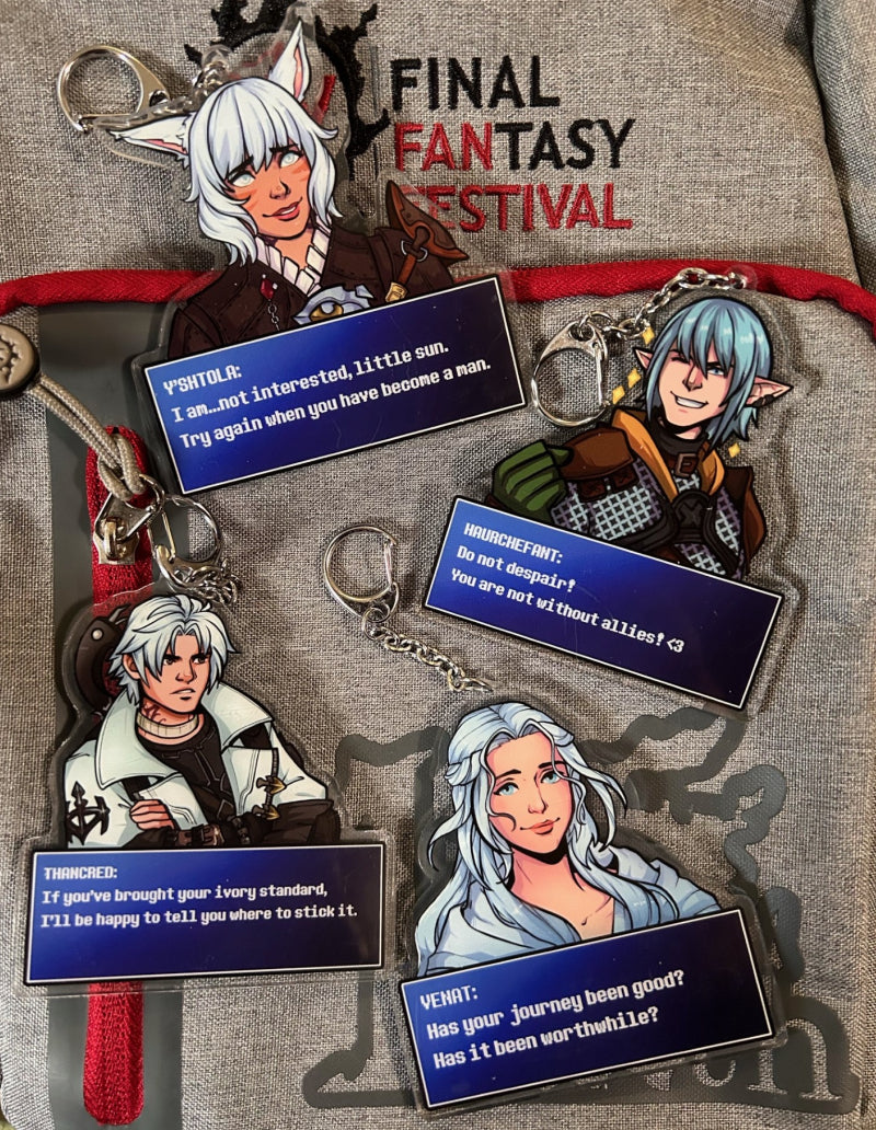 FFXIV Dialogue Acrylic Charms - Set 1