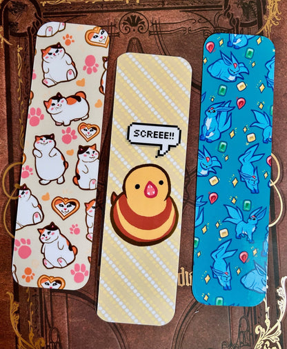 FFXIV 2x8" Bookmark Set 2 - Fat Cat, Carbuncle, Ronka