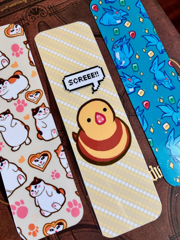 FFXIV 2x8" Bookmark Set 2 - Fat Cat, Carbuncle, Ronka