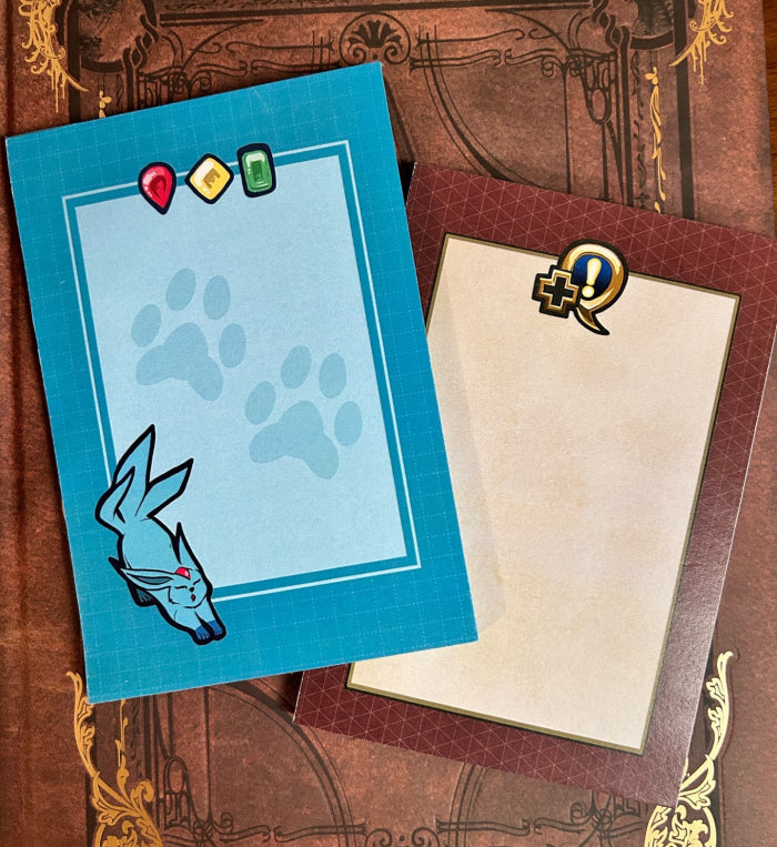 FFXIV 4x6 Notepads - Carbuncle, Quest Icon