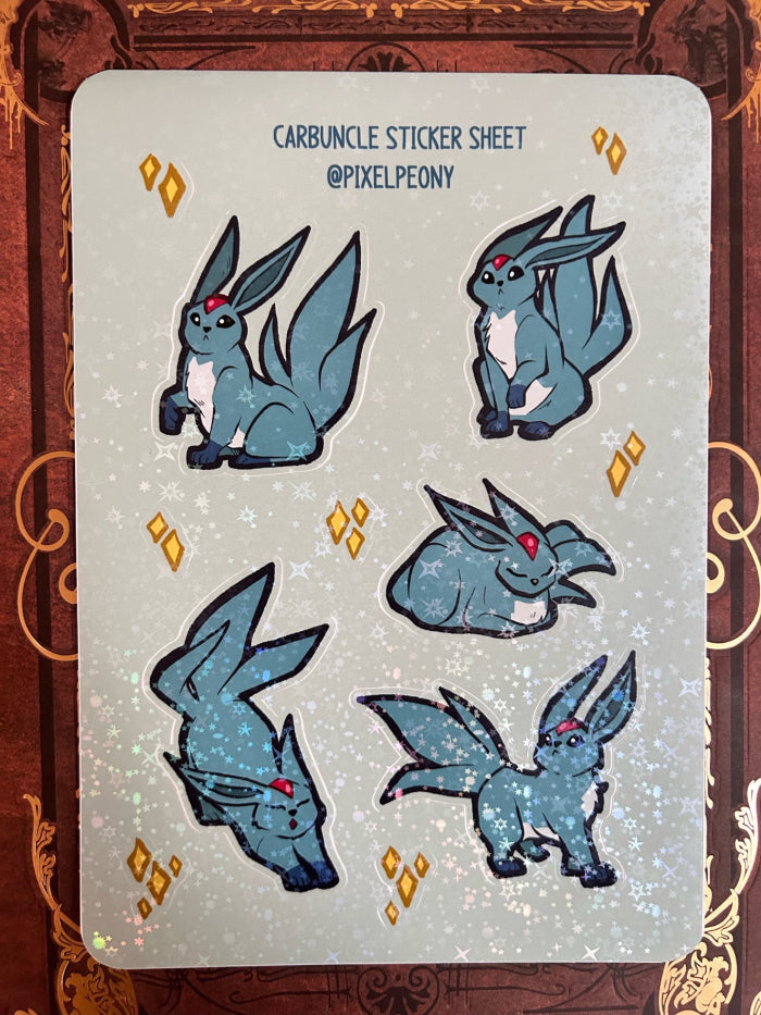 A5 Sticker Sheets - Carbuncle, Fat Cat, Koroks, Quest Icons