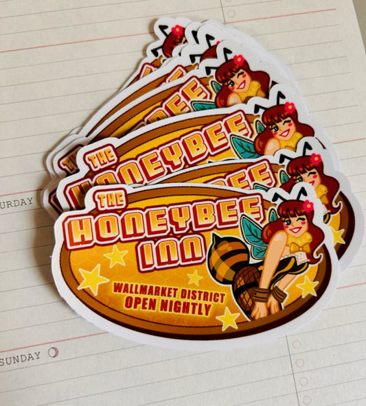 Honeybee Inn Matte Sticker